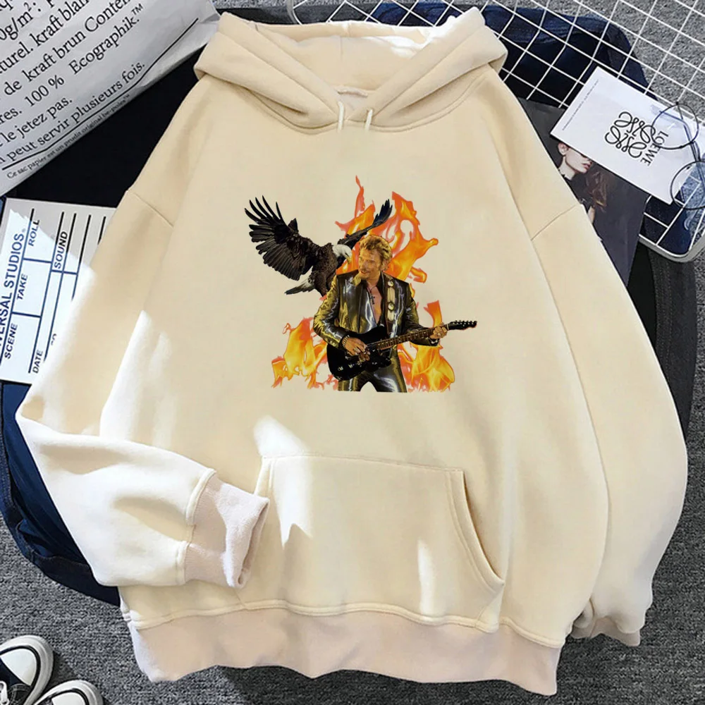 Женские толстовки Johnny Hallyday с капюшоном