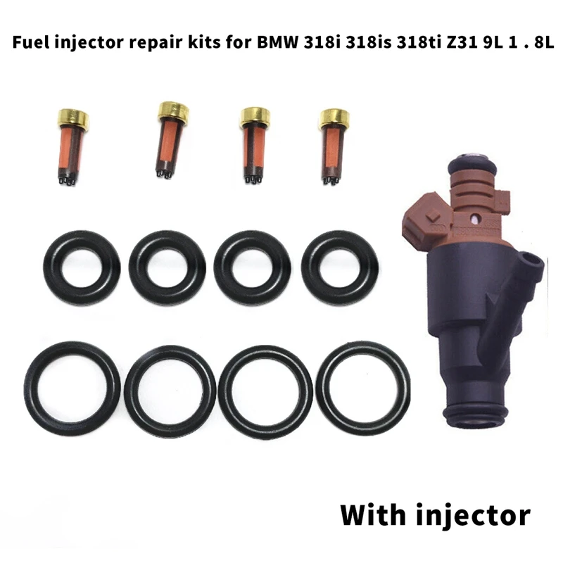 

1Pcs Nozzle Injector&4Set Fuel Injector Repair Kits 0280150501 For-BMW 318I 318Is 318Ti Kia Sportage 2.0L 13641247196