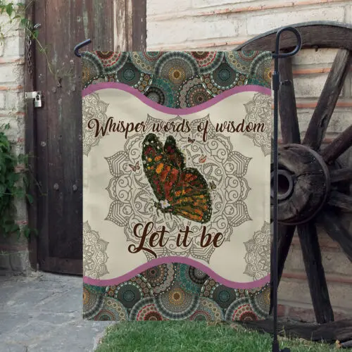 Бабочка Мир Шепот Слова мудрости Нехай это быть флагом флаг-бабочка хиппи
