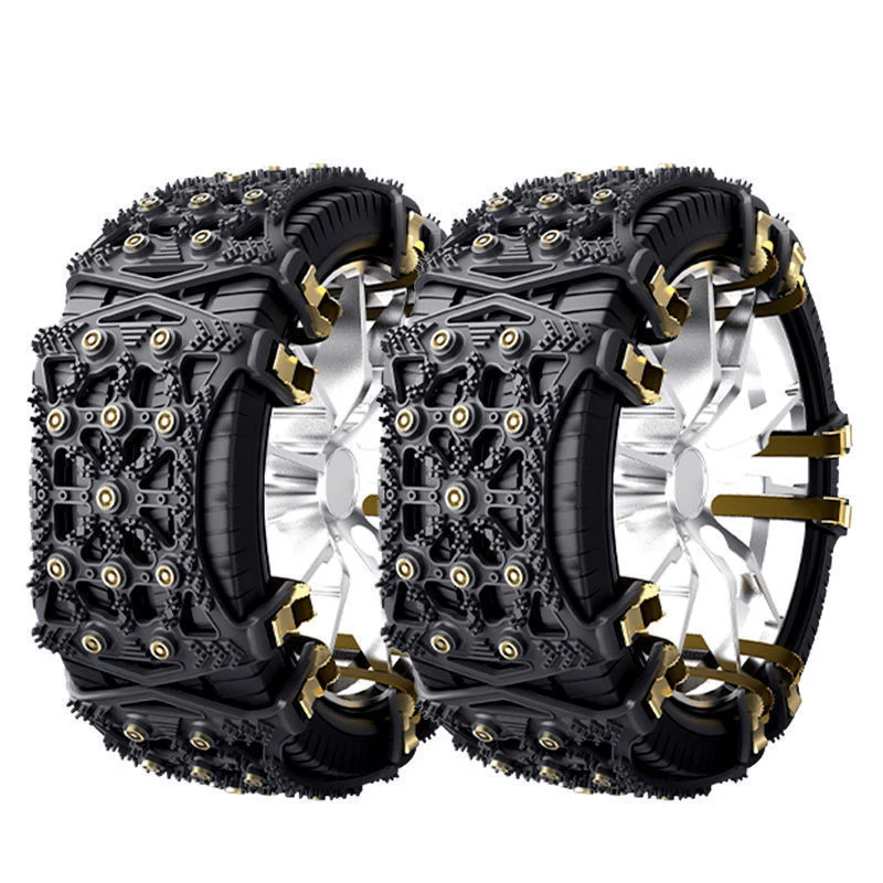 

165-225mm CHIEF 4PCS Snow Chain General Car Durable Thick Veal Tendon Non-Slip Chain Winter Safety Supplies