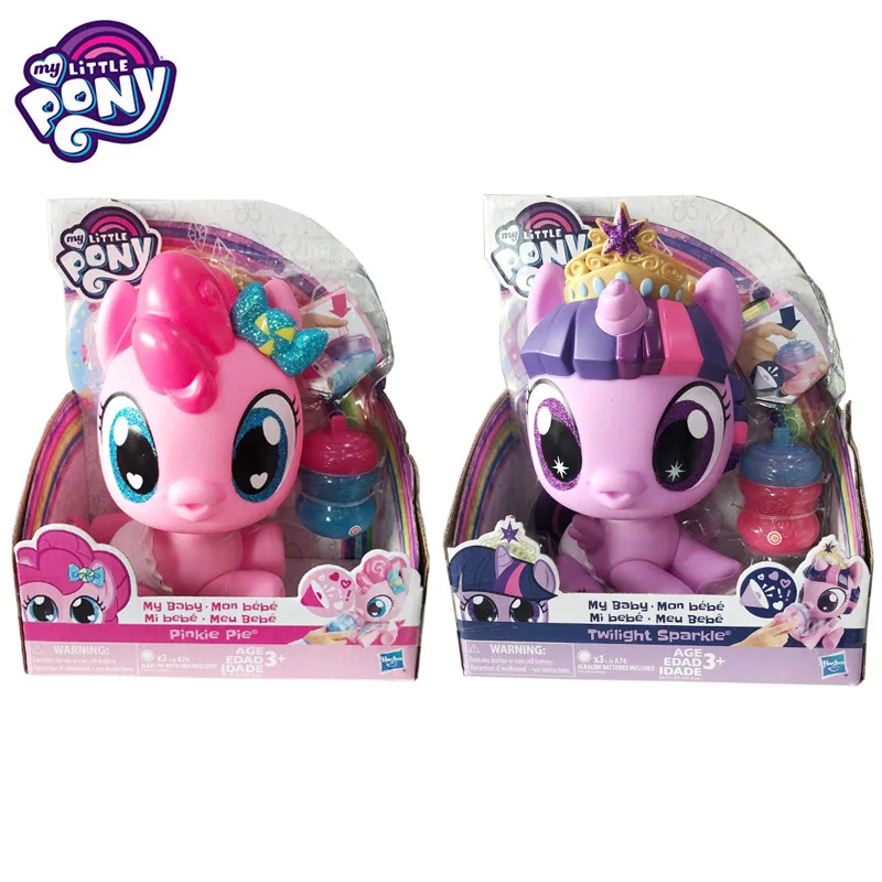 

Hasbro My Little Pony Twilike Sparkle Pinkie Pie Baby Doll Electric Interactive Sounds Pony Play House Toy Simulation Feed Doll