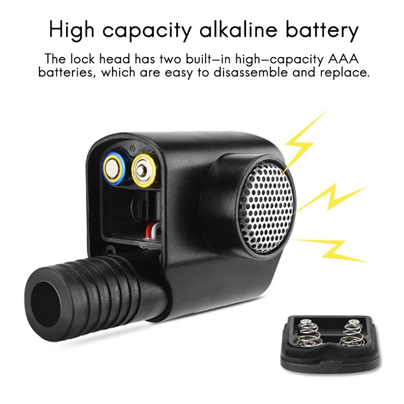 ULAC Bike Lock Bicycle Electronic Alarm Cycling 110Db Loud Cable Anti-Theft Locks Road Safe Wire