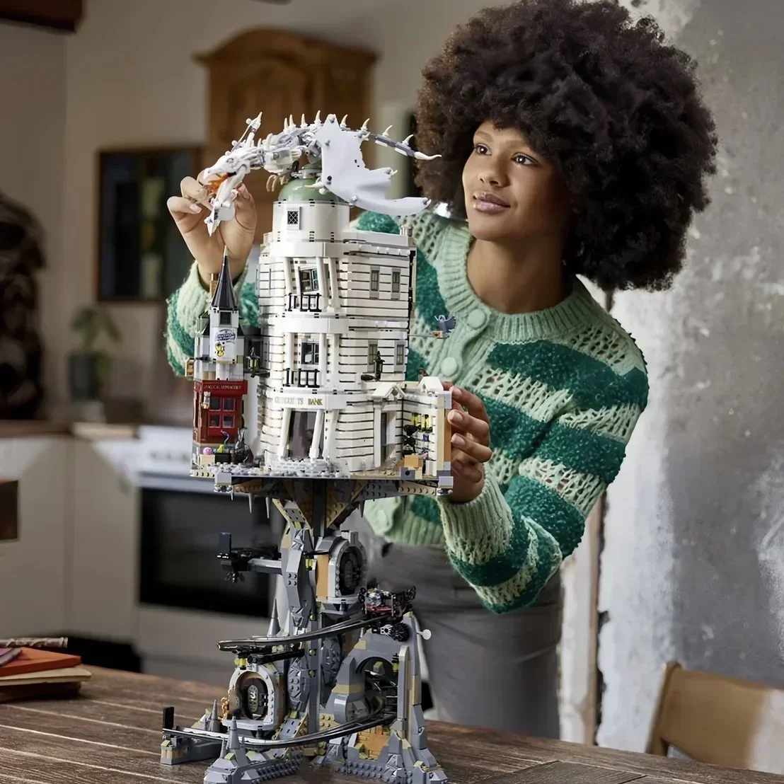 Совместимый 76417 классический банк вид на улицу комплект модели Moc 4803 шт. наборы