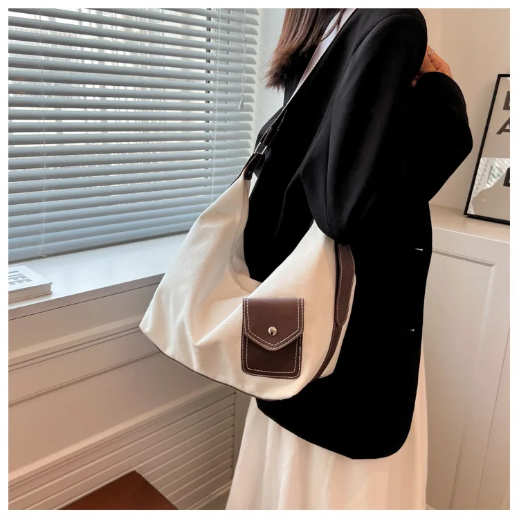 

Luxury Designer Women's Shoulder Bags Large Capacity Shopping Bag Female Canvas Cloth Bag Handbag Tote Bag for Women