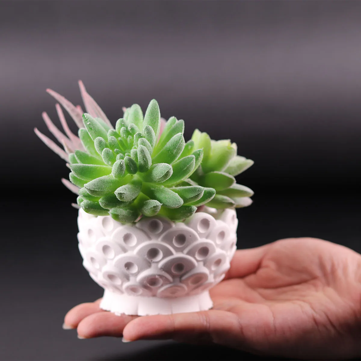 Пластырь для свечи в коробке, изготовленный из силиконовой формы для ручного изготовления вазы из эпоксидной цемента, инъекционной формы для декора домашнего цветочного горшка.