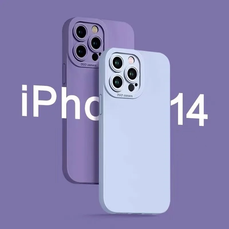 

Angel Eyes Soft Silicone Phone Case For iPhone 14 Plus 12 13 Mini 11 Pro Max XS Max X XR 7 8 Plus Solid Color Protective Cover