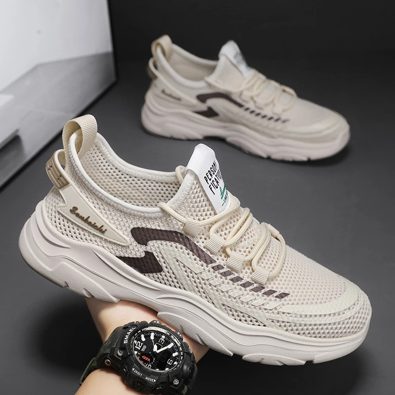 

Men's Summer Breathable Mesh Comfort Lightweight Casual Sneakers Sports Running Tennis Fitness Jogging Athletic Shoes for Men