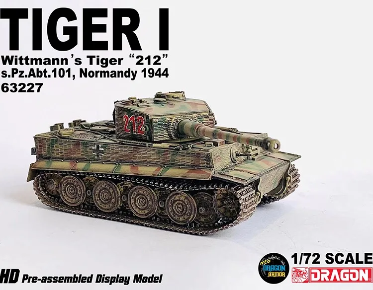 Модель танка Dragon Armor 1/72 Tiger I Wittmann's 212 s.Pz.Abt.101