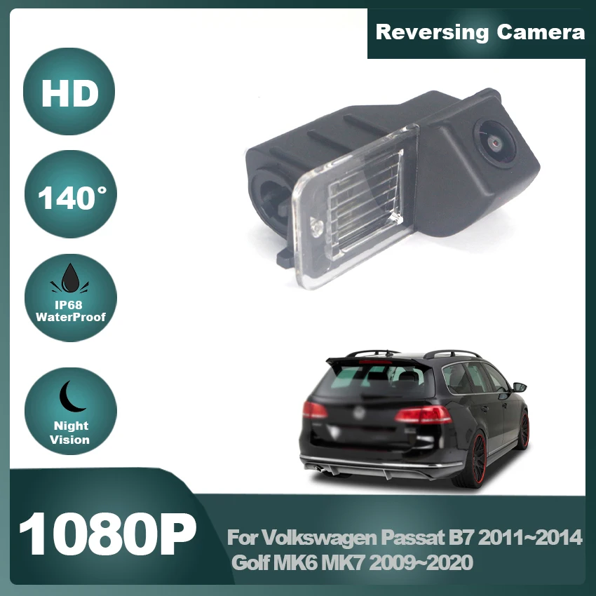 HD CCD ночного видения 1080X720 Автомобильная камера заднего вида для Volkswagen Passat B7 2011 ~ 2014