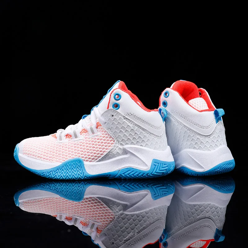 Student Basketball Children's Shoes 2022 New Boys Girls Running Mesh Sports Shoes Kids Walking Wear Resistance Sneakers 31-40