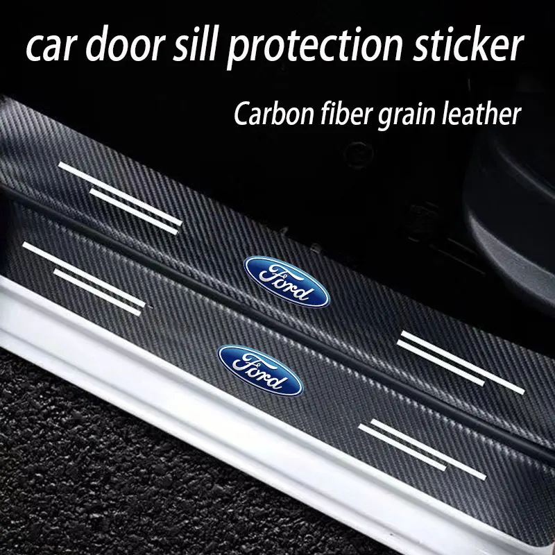 

Car Door Sill Sticker Anti Scratch for Ford Focus 2 3 Mondeo Ecosport Kuga Mk4 Fiesta Mustang Mk3 ST-line PUMA Auto Accessories