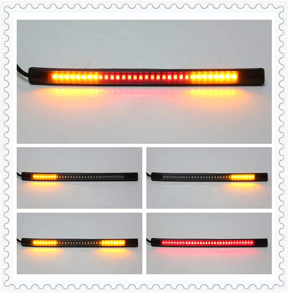 

Motorcycle light with tail brake stop turn signal LED red amber for Kawasaki NINJA 300 250R ZX636R ZX6RR 400R TouReR