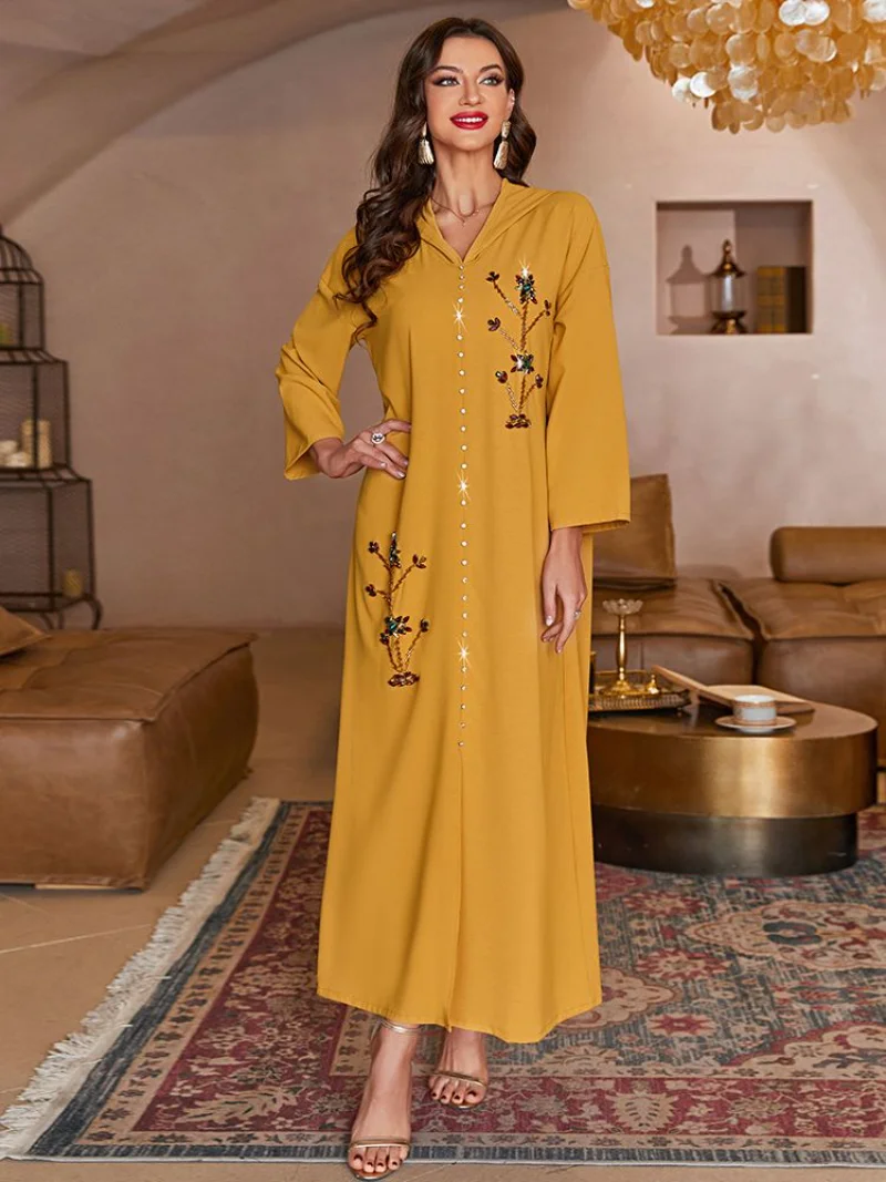 Muslim Dress Ramadan Abaya Dubai Arabic Turkey Islam Kaftans African Dresses For Women Robes De Soiree Longue Djellaba Party