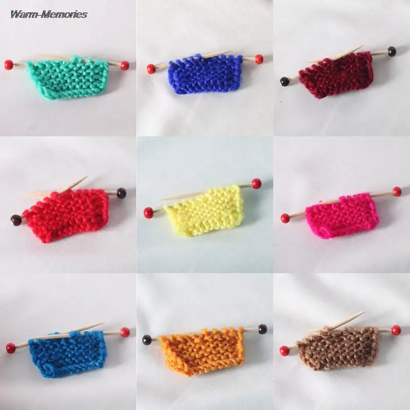 

1PCS 1:6 1:12 Handmade Dollhouse Miniature Dolls Accessories Clothes Sweater for Mini Doll Knitted Woven Tops