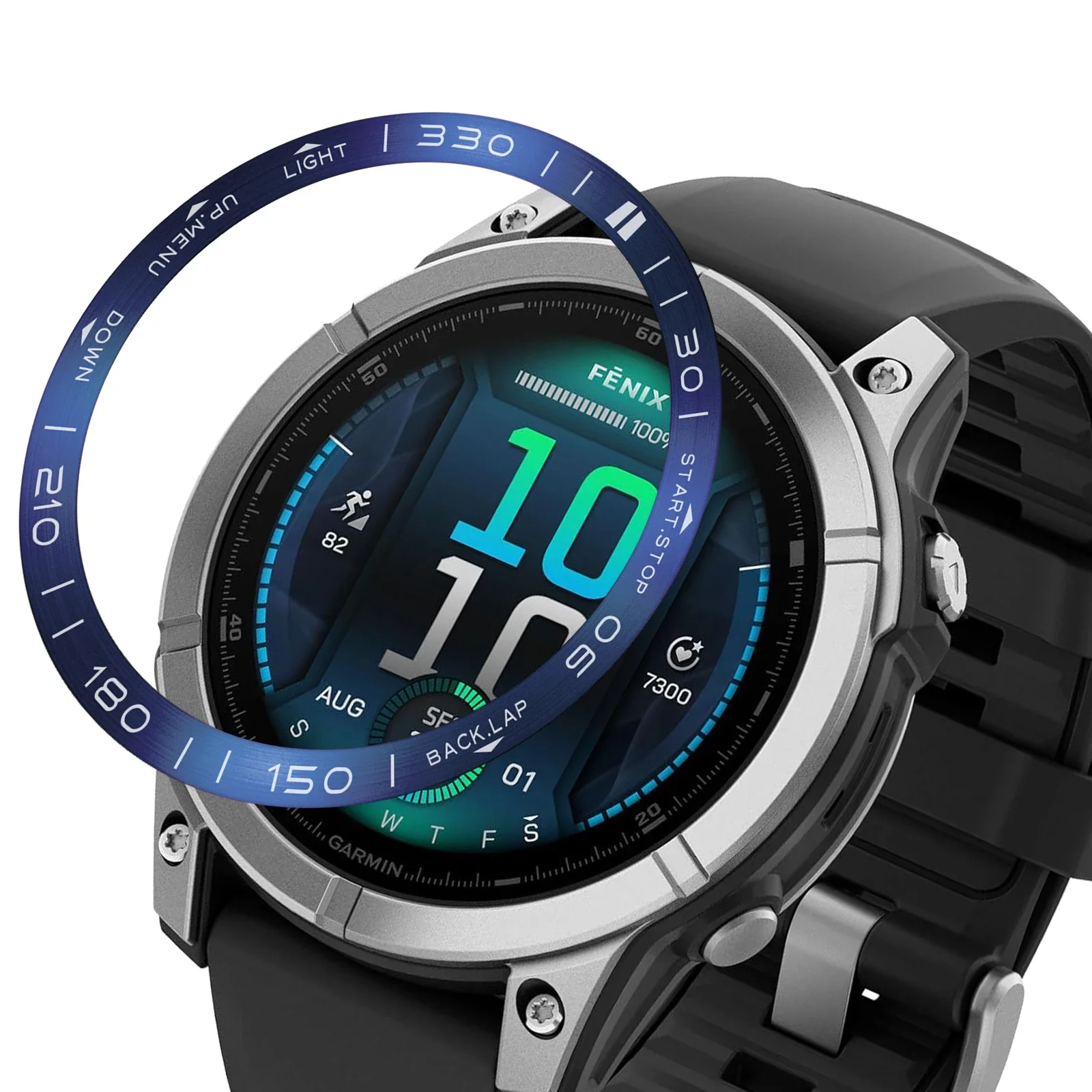 Фото Модный безель, кольцо, стильный защитный чехол для часов Garmin Fenix 8, 51 мм, 47 мм, умные часы, металлический каркас, клейкий защитный чехол №2