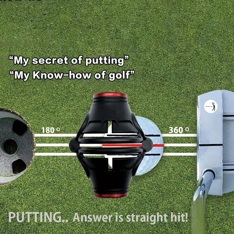 Трафарет-маркер для мяча гольфа с 4 цветными фломастерами 360 °/180° Набор маркеров