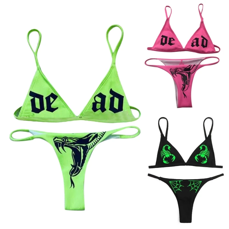 

F1FD Charming Women Bikini Adjustable Strap Bathingwear Low Waist Stretchy Swimsuits for Surfing Pool Bathing Beachwear 2x