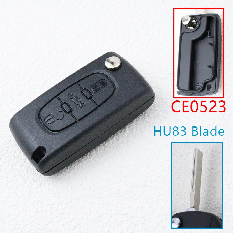 

Замените корпус автомобильного ключа, чехол для дистанционного брелока для Peugeot 206 408 306 407 807 для Citroen C2 C4 C5 C6 C8 Berlingo Xsara Picasso