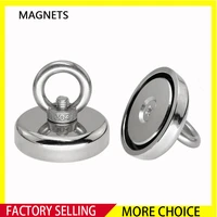 super strong neodymium fishing magnets rare earth magnet with countersunk hole eyebolt for salvage magnetic fishing