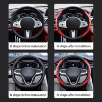 fashion universal carbon fiber car steering wheel cover non slip sports style for suzuki 2015 16 2017 2018 2019 2020 2021 2022