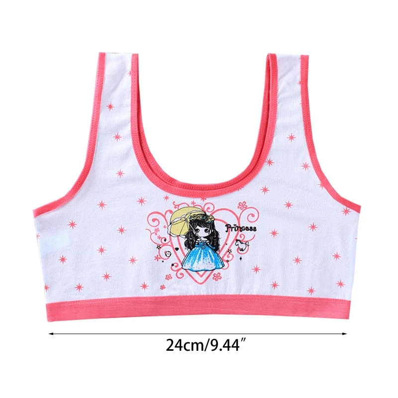 Wide Straps Girls Bra Breathable Underwear Lingerie Teens Training Bra Vest Teenage Undercloth for Children
