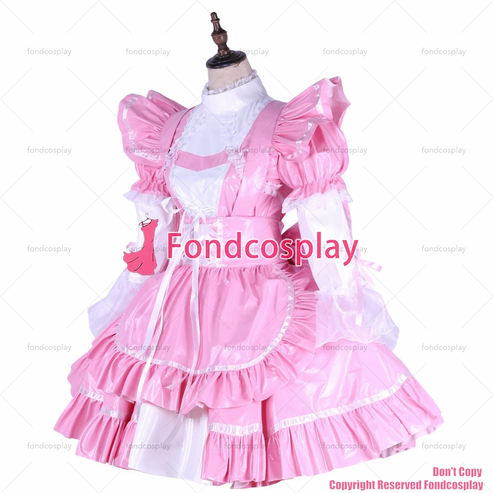 Сексуальная одежда для взрослых fondcosplay с крестом замком розовое тонкое платье из