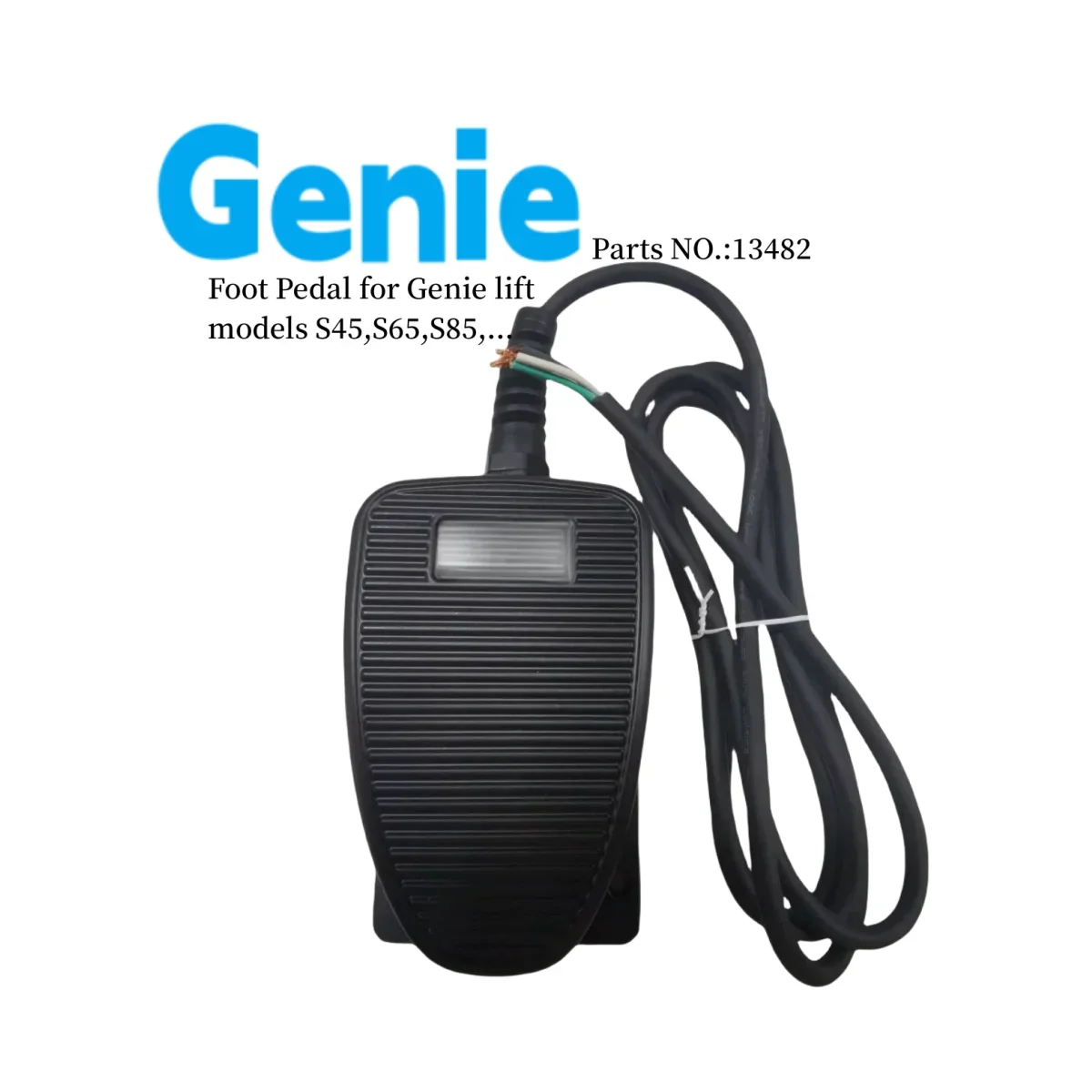 

13482GT Педальный переключатель послепродажного обслуживания. Используется для подъема стрелы Genie Z30-20N, Z34-22N, Z45-25JDC, Z45-25JRT, S45, S65, S85