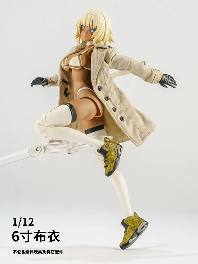 Масштаб 1/12 пальто для женщин модель 6-дюймового romankey