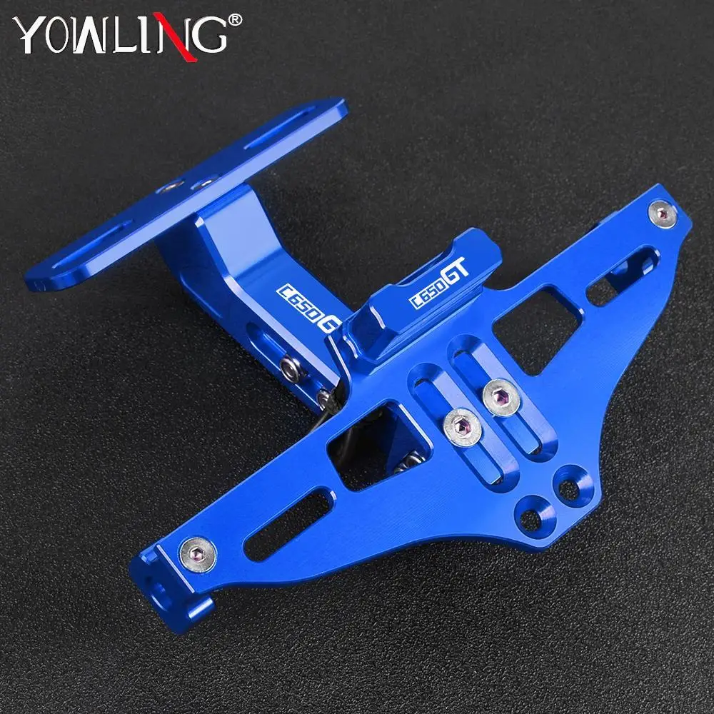

For BMW C650GT C650 GT 2011- 2019 2020 2021 2022 2023 Motorcycle Fender Eliminator Adjustable License Plate Holder Bracket LED
