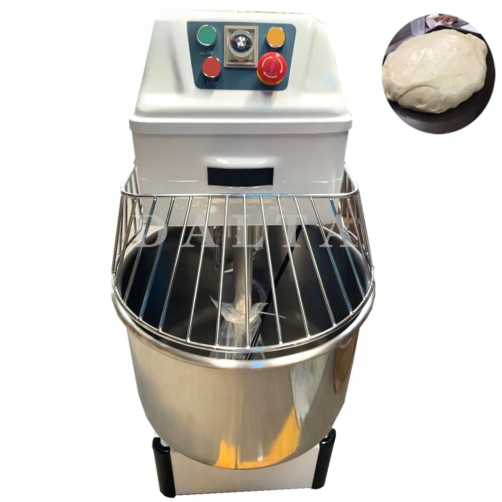 40L Schüssel Kapazität Mehl Mischen Machine16KG/H Spirale Mixer Doubel Geschwindigkeit Teig Kneten Maschine Für Home