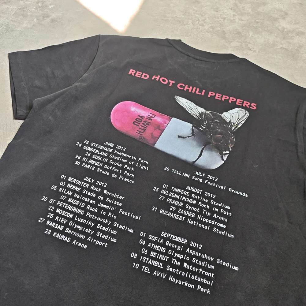 Винтажная мужская футболка в стиле рок-панк Yao888