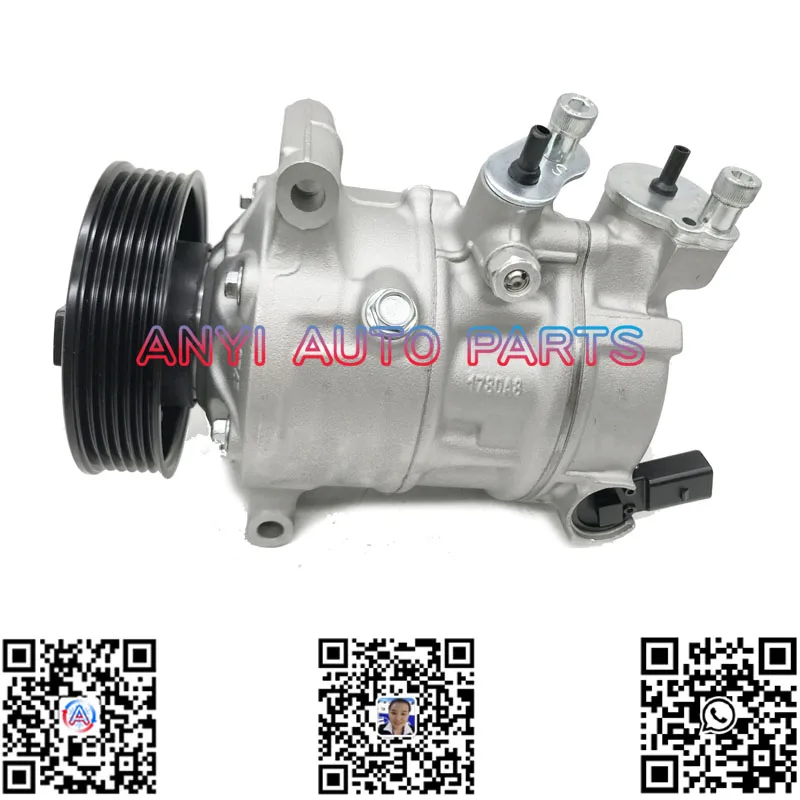 Автомобильный Компрессор кондиционера COM283 Sanden PXE14 6PK для AUDI A3/TT/VW Golf/Jetta Passat Polo/Tiguan