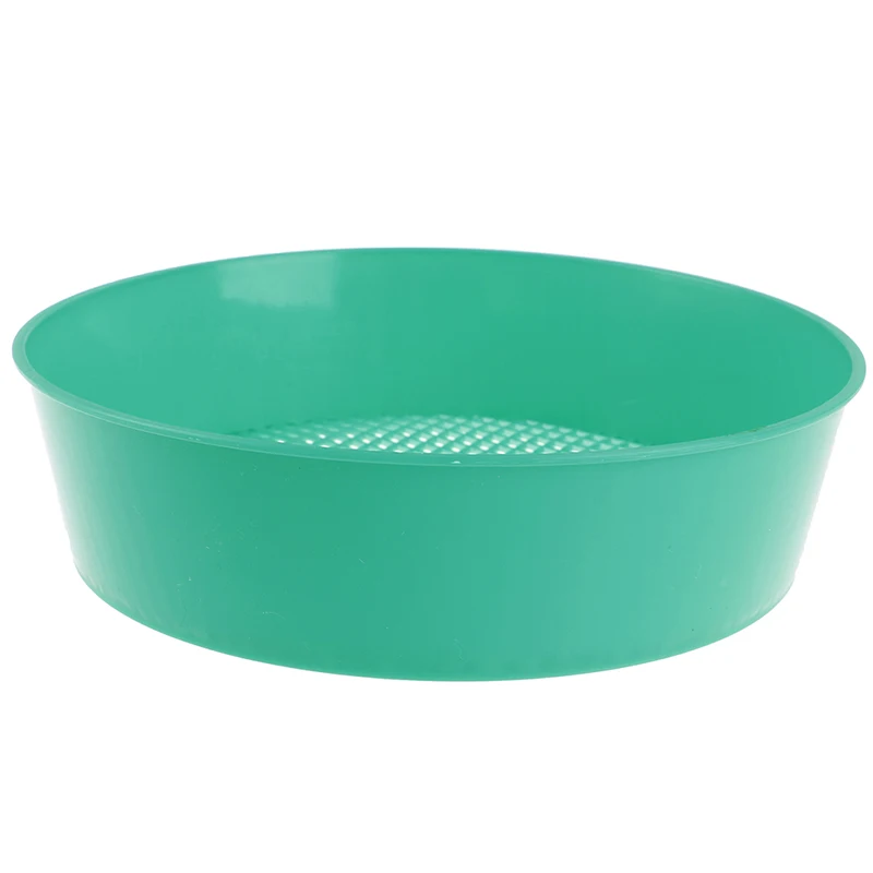 

Plastic Garden Sieve Riddle Green For Composy Soil Stone Mesh Gardening Tool 20.8 * 18.4 * 5.3cm