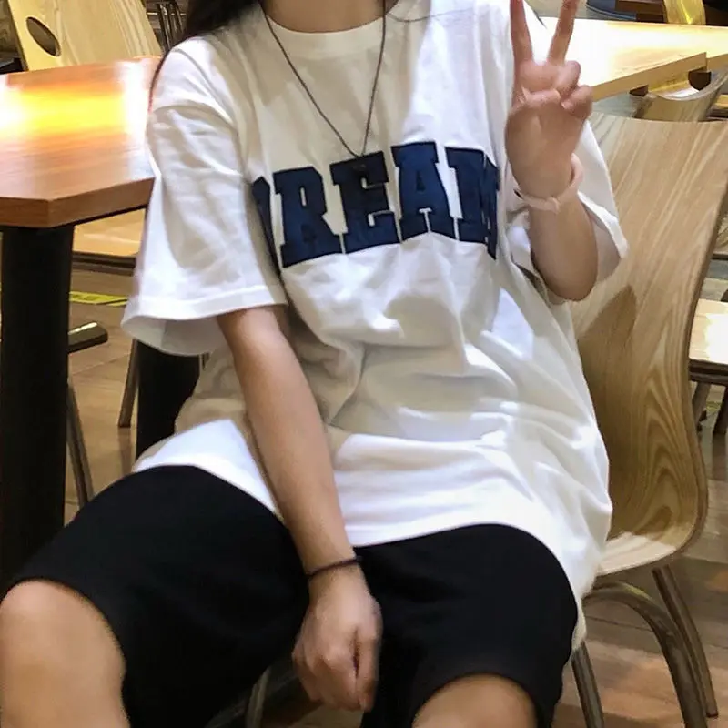 

Summer Sportswear Set for Women Casual Clothing Letter T-Shirt Shorts Suit Female Print Tops Elastic Waist Pant Matching Outfits