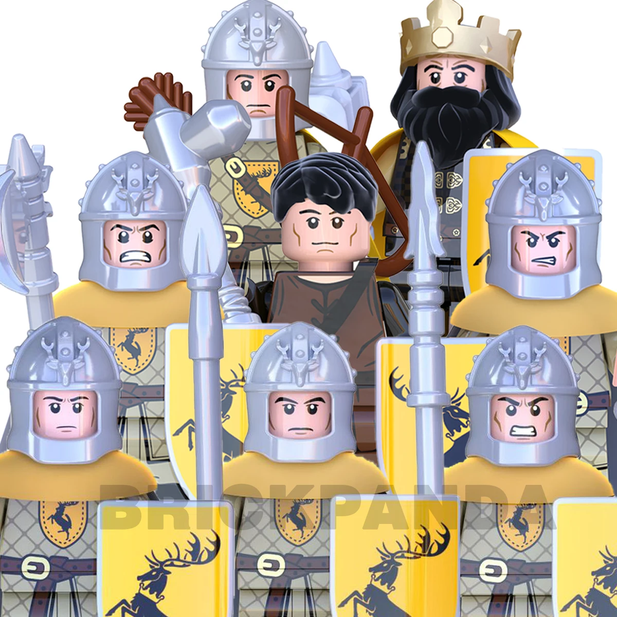 

Medieval Military Soldiers Building Blocks Movies Figures Castle Knights Army Weapons Bow Shield Warriors Bricks Assemble Toys