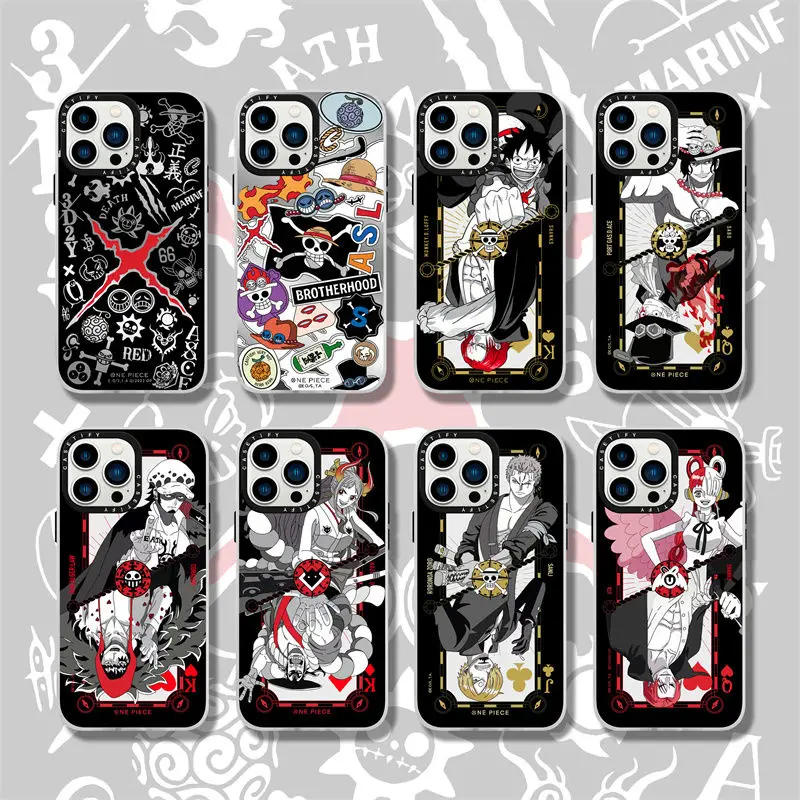 

Цельный аниме чехол для телефона Iphone 14 13 12 Pro Max матовый Tpu Обезьяна D. Luffy Roronoa Zoro Masekoya противоударные подарки