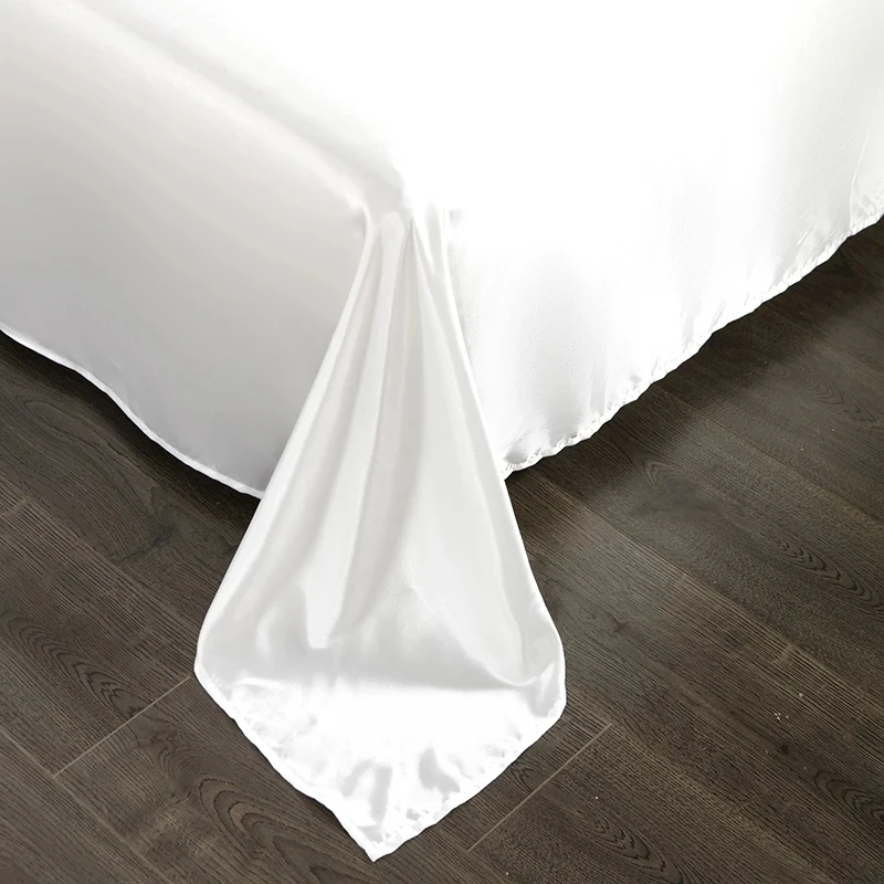 Комплект постельного белья 1 шт. роскошное мягкое однотонное простыня большого