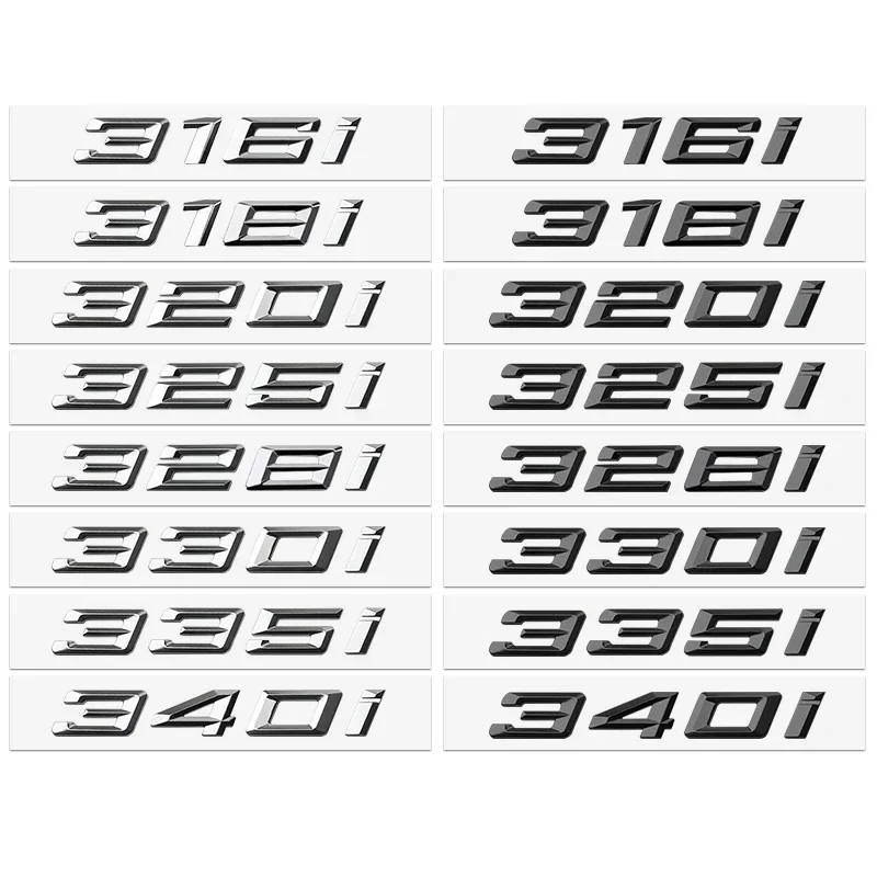 316i 318i 320i 335d 340d 320e 323e 325e ABS эмблема багажника буквы значки логотип автомобиля для BMW