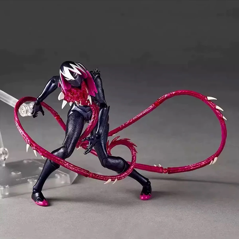 Новая фигурка Кайёдо Веном Гвен, серия Amazing Yamaguchi Revoltech, коллекционная фигурка Гвен из ПВХ, модель для декора, игрушка, подарок для детей (art.: 3920d80076bf2) - 3920d80076bf2