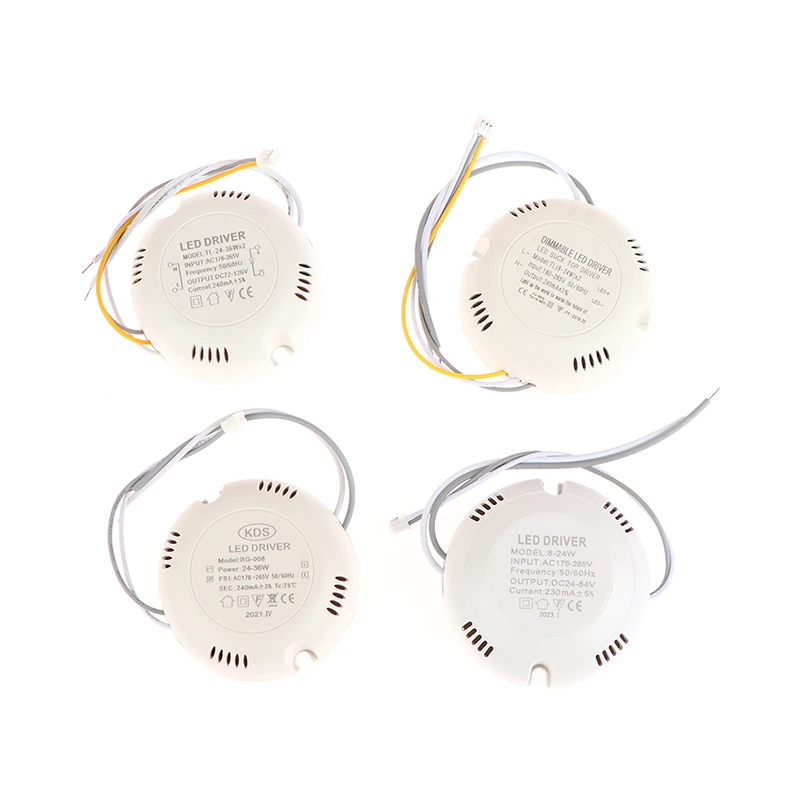 

1PC 8-24W/25-36W LED Driver Light Ceiling Power Supply Double Color Lighting AC176-265V Non-isolation
