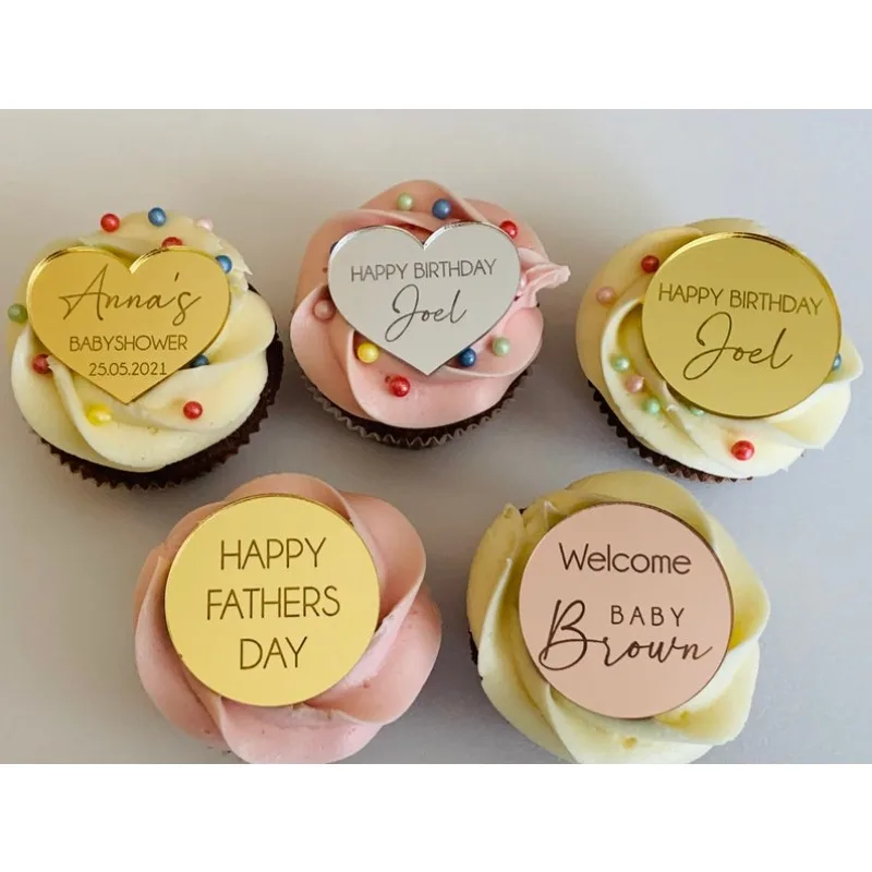 Персонализированные именные топперы для кексов топпер торта подвески декор с