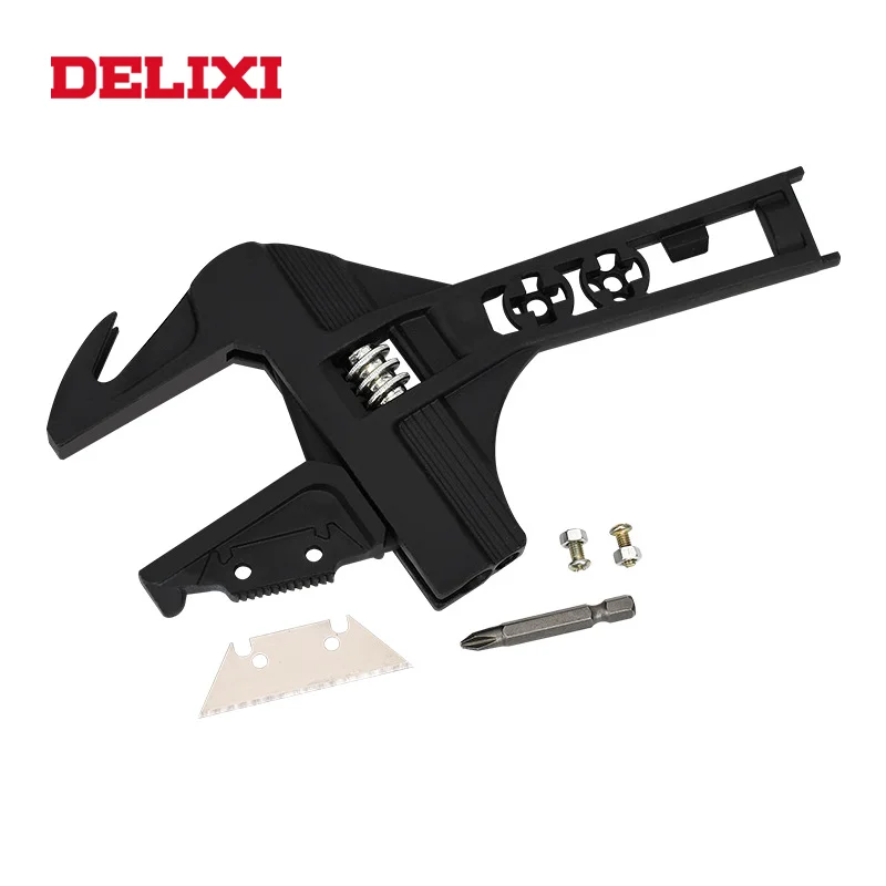 

Delixi 9-inch Multifunctional Wrench Large Opening Removable Adjustable Wrench Bathroom Wrench Pipe Wrench Wrench For Plumber