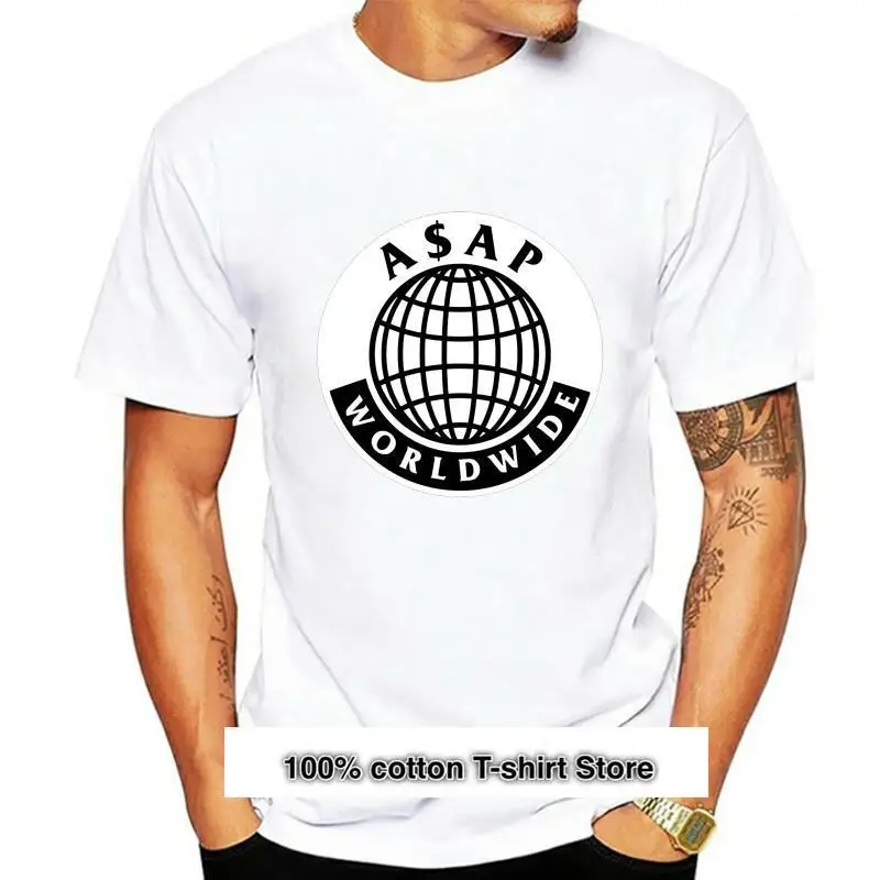 

ASAP World-camiseta negra para hombre, ropa