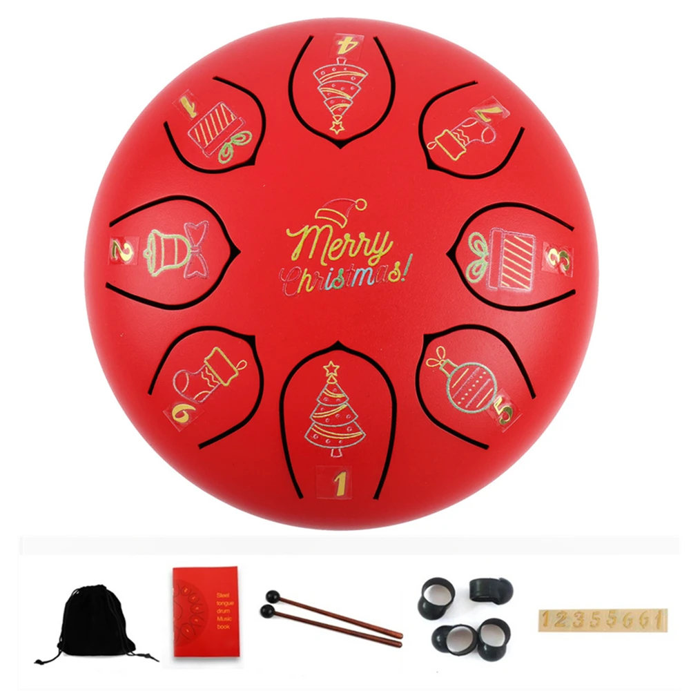 

Ethereal Drum Steel Tongue Drum Yoga And Meditation Carbon Steel Cute Mini Drum Drum Mallet Finger Cover For Children