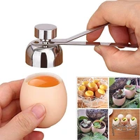 stainless steel egg cutter eggshell topper shell opener kitchen cooking tools