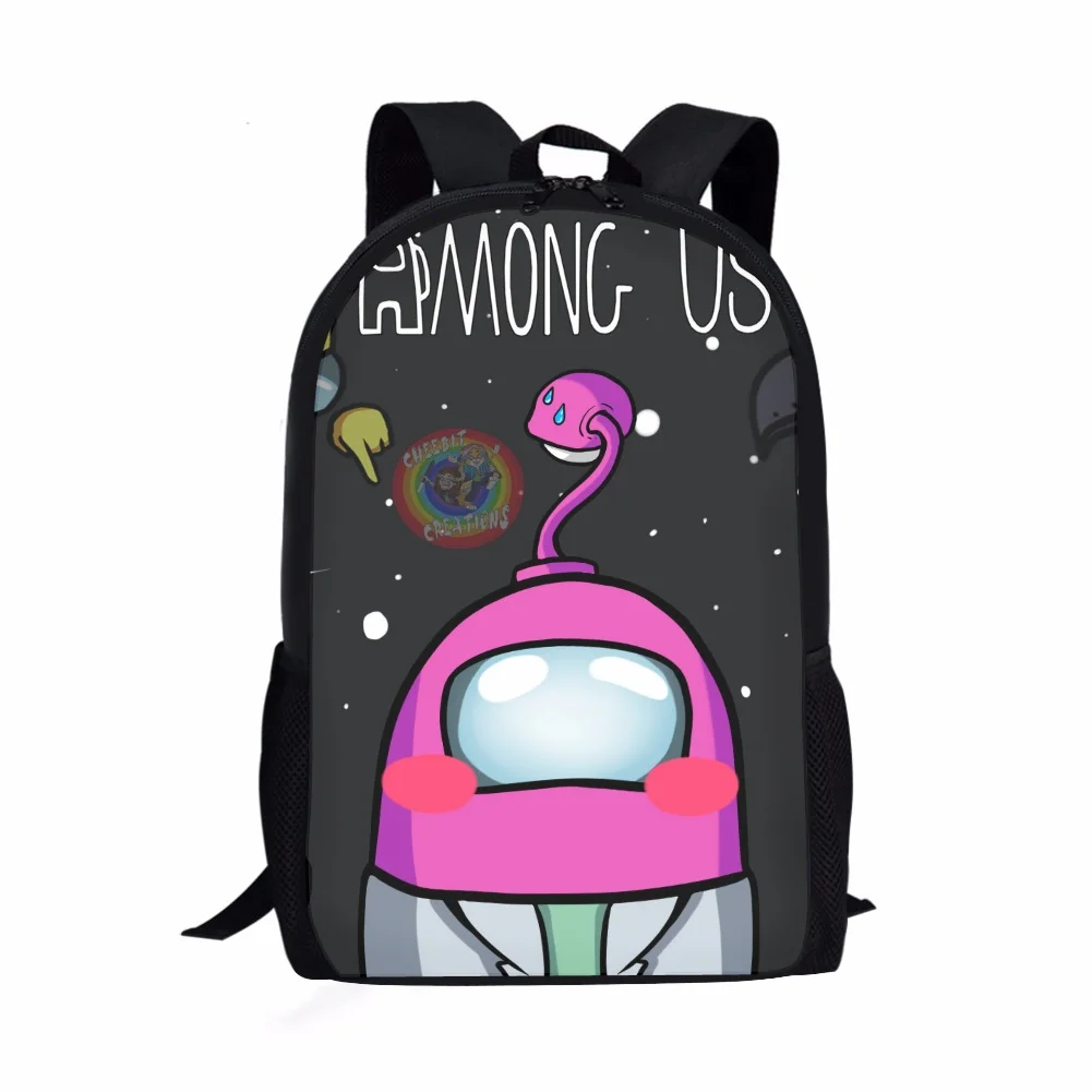HaoYun Cartoon Kids School Backpack AMONG-US Anime Pattern Toddlers School Bags 3D Print Design Children's Travel Bags