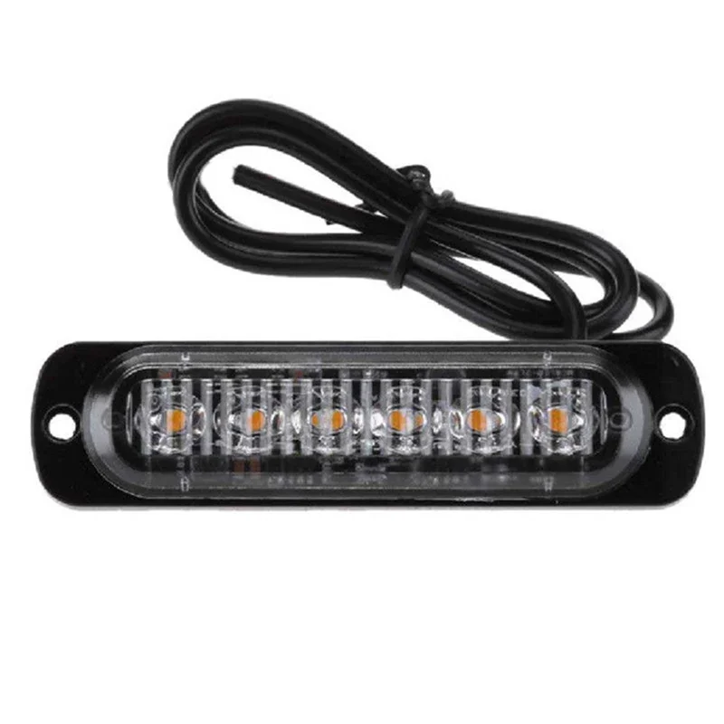 

DC 12V-24V 18W Желтый 6LED Фонари Автомобиль Грузовик Предупреждение Безопасность срочно всегда Яркая лампа Автомобильный внешний светодиодный фонарь Задний боковой стоп-сигнал
