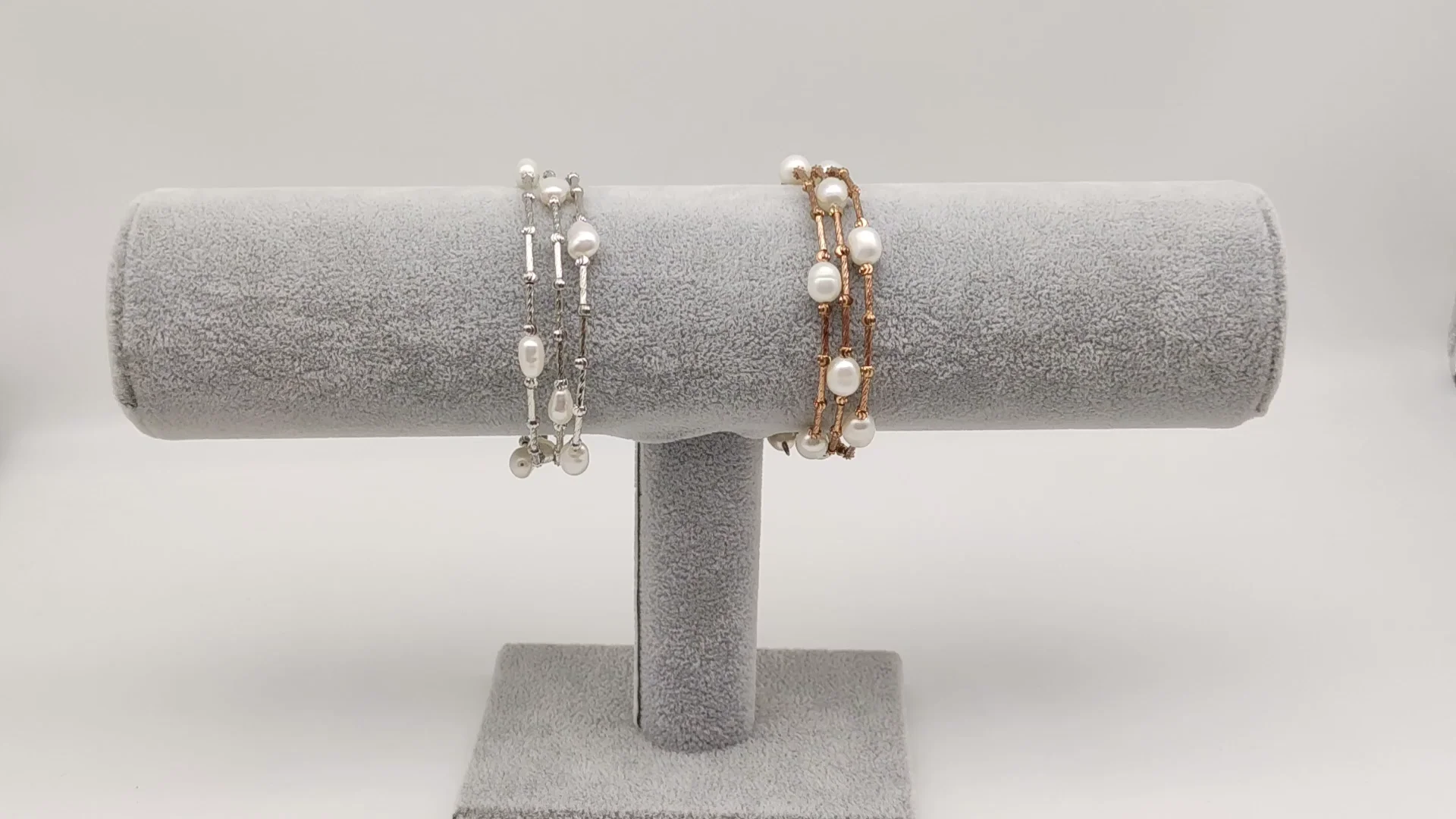 Оптовая продажа модный браслет из натурального пресноводного жемчуга в форме