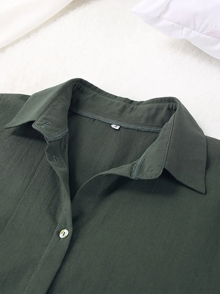 Комплект из трех предметов Женский майка и брюки хлопка льна укороченная с