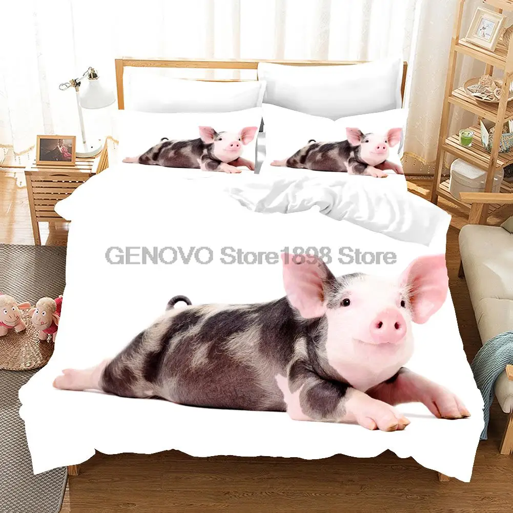 

Pig Bedding Set Animal Duvet Cover Sets Comforter Bed Linen Twin Queen King Single Size